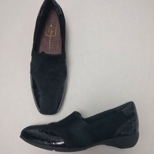 Clarks Everyday Shoes 8.5 N Black Slip On Comfort